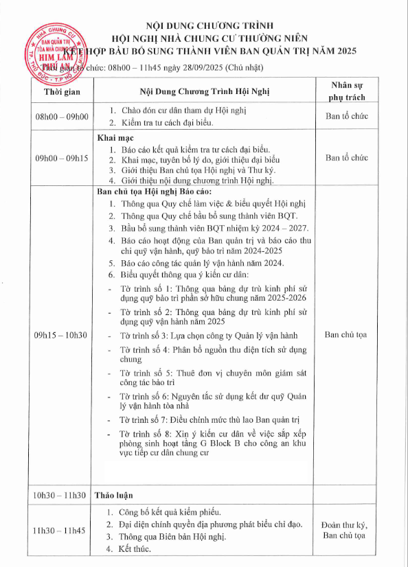 HỘI NGHỊ THƯỜNG NIÊN 2025